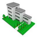 建築模型製作のイメージ　おもちゃのマンション